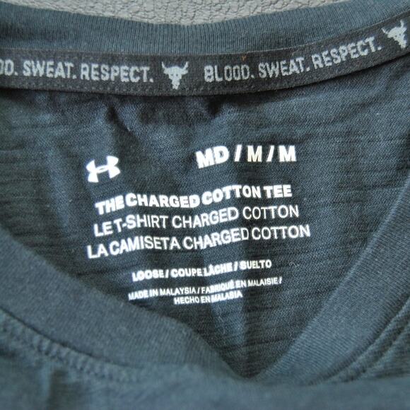 Project Rock Brahma Bull Under Armour Medium Short Sleeve Shirt - Picture 7 of 10